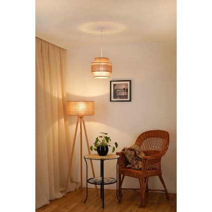 Brilagi - Lestenec na vrvici SPACE YUTE 1xE27/15W/230V pr. 25 cm bež/bela