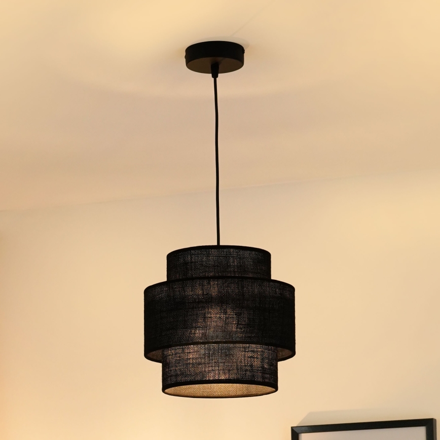 Brilagi - Lestenec na vrvici SPACE YUTE 1xE27/15W/230V pr. 25 cm črna
