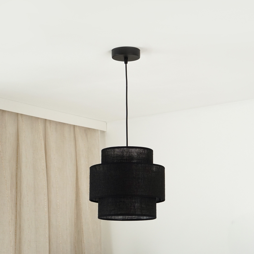 Brilagi - Lestenec na vrvici SPACE YUTE 1xE27/15W/230V pr. 25 cm črna