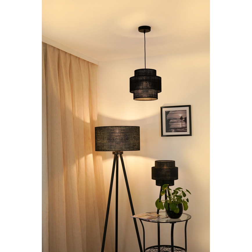 Brilagi - Lestenec na vrvici SPACE YUTE 1xE27/15W/230V pr. 25 cm črna