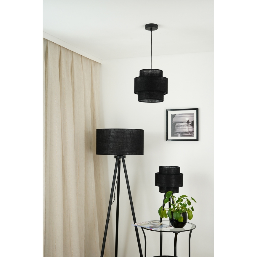 Brilagi - Lestenec na vrvici SPACE YUTE 1xE27/15W/230V pr. 25 cm črna