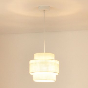 Brilagi - Lestenec na vrvici SPACE YUTE 1xE27/15W/230V pr. 25 cm krem barva/bela