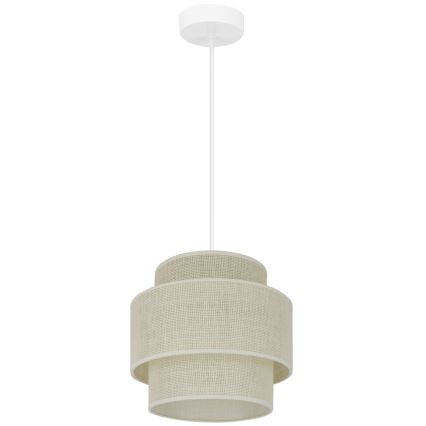 Brilagi - Lestenec na vrvici SPACE YUTE 1xE27/15W/230V pr. 25 cm krem barva/bela