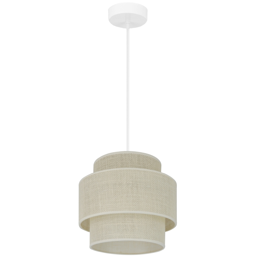 Brilagi - Lestenec na vrvici SPACE YUTE 1xE27/15W/230V pr. 25 cm krem barva/bela