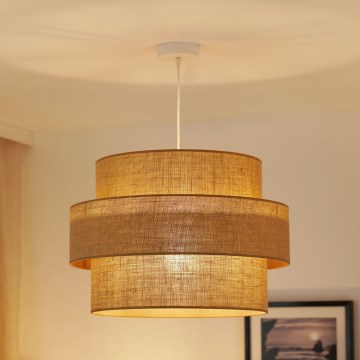 Brilagi - Lestenec na vrvici SPACE YUTE 1xE27/15W/230V pr. 50 cm bež/bela