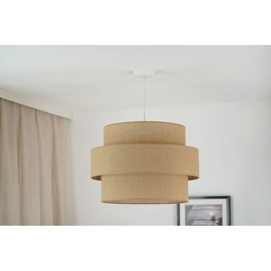 Brilagi - Lestenec na vrvici SPACE YUTE 1xE27/15W/230V pr. 50 cm bež/bela