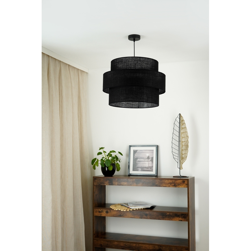 Brilagi - Lestenec na vrvici SPACE YUTE 1xE27/15W/230V pr. 50 cm črna