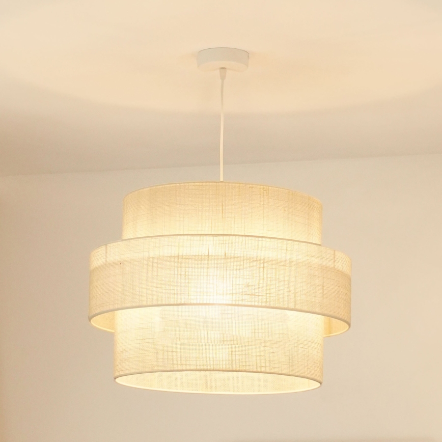 Brilagi - Lestenec na vrvici SPACE YUTE 1xE27/15W/230V pr. 50 cm krem barva/bela