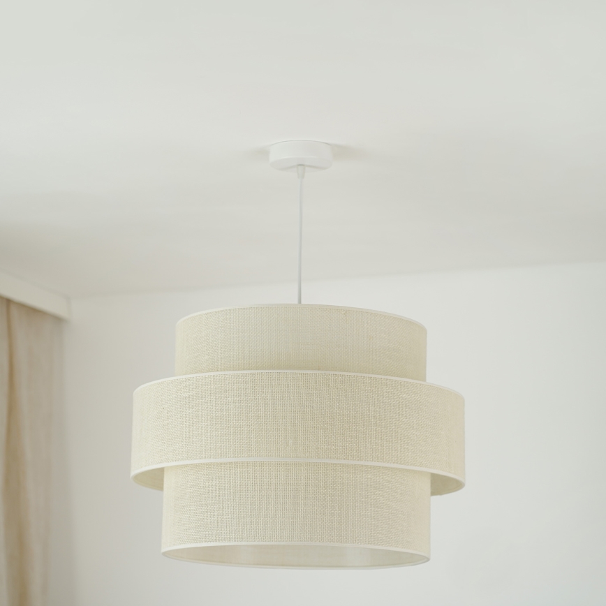 Brilagi - Lestenec na vrvici SPACE YUTE 1xE27/15W/230V pr. 50 cm krem barva/bela