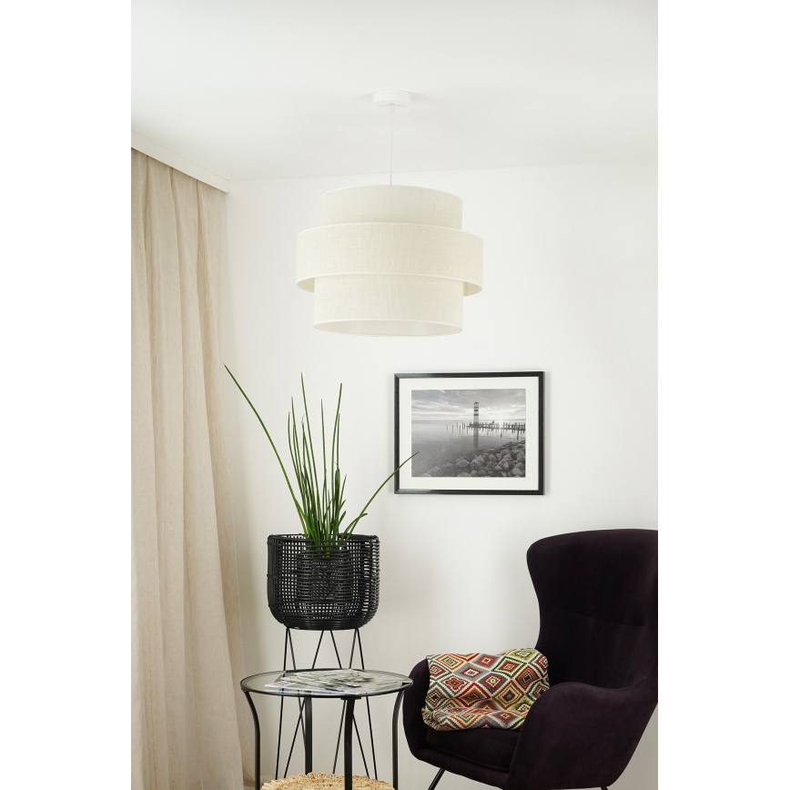 Brilagi - Lestenec na vrvici SPACE YUTE 1xE27/15W/230V pr. 50 cm krem barva/bela
