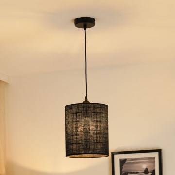 Brilagi - Lestenec na vrvici TUBES 1xE27/15W/230V pr. 20 cm črna