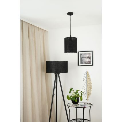 Brilagi - Lestenec na vrvici TUBES 1xE27/15W/230V pr. 20 cm črna