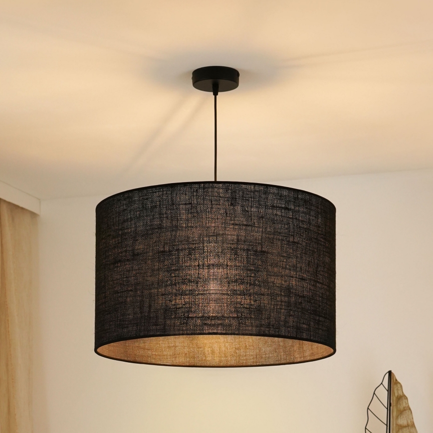 Brilagi - Lestenec na vrvici TUBES ROLLER 1xE27/15W/230V pr. 50 cm črna