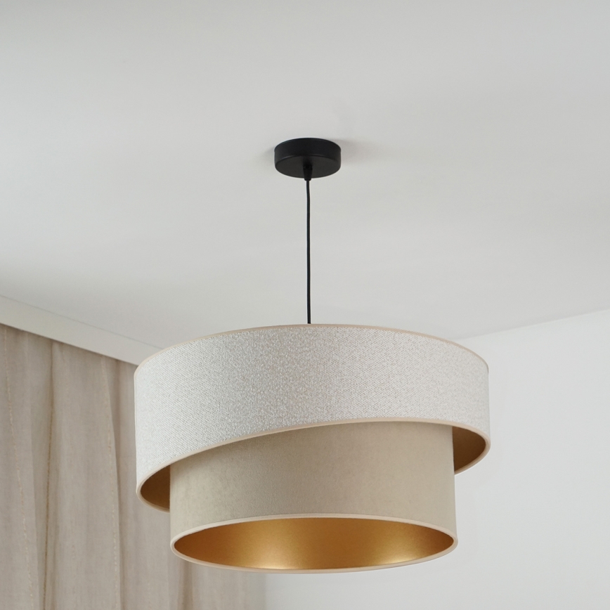 Brilagi - Lestenec na vrvici VEGAS SHINE 1xE27/15W/230V pr. 50 cm krem barva/bež
