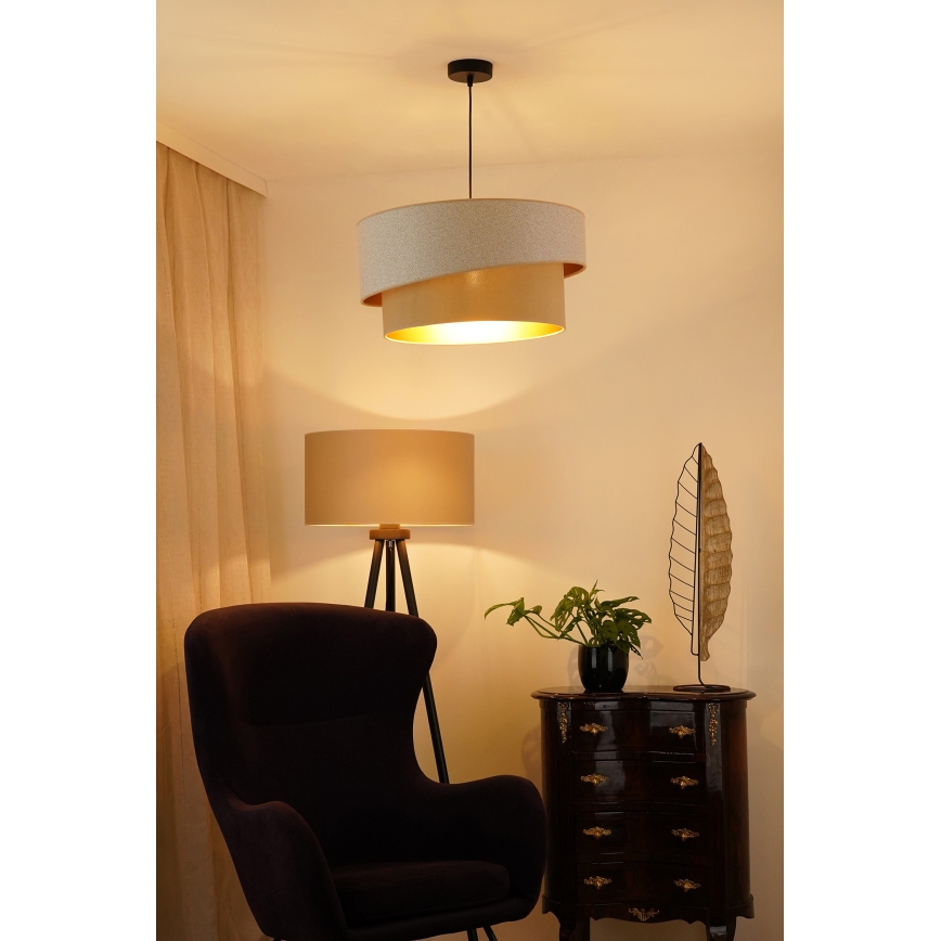 Brilagi - Lestenec na vrvici VEGAS SHINE 1xE27/15W/230V pr. 50 cm krem barva/bež
