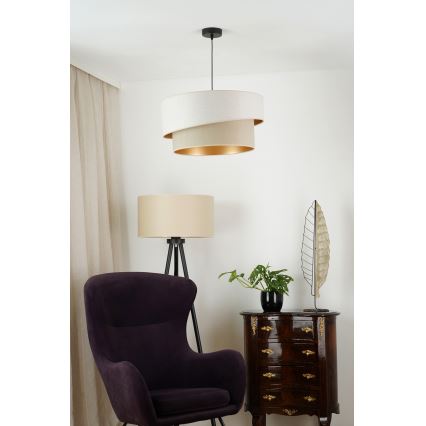 Brilagi - Lestenec na vrvici VEGAS SHINE 1xE27/15W/230V pr. 50 cm krem barva/bež