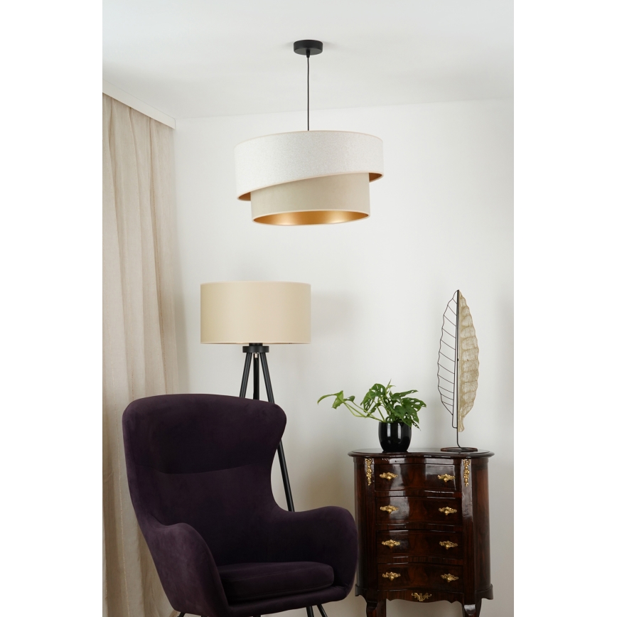 Brilagi - Lestenec na vrvici VEGAS SHINE 1xE27/15W/230V pr. 50 cm krem barva/bež