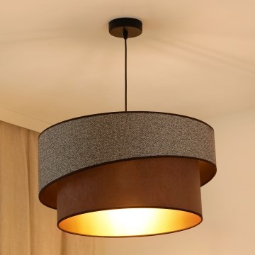 Brilagi - Lestenec na vrvici VEGAS SHINE 1xE27/15W/230V pr. 50 cm siva/rjava