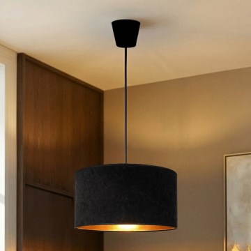 Brilagi - Lestenec na vrvici VELVET 1xE27/60W/230V Ø 40 cm črna/zlata