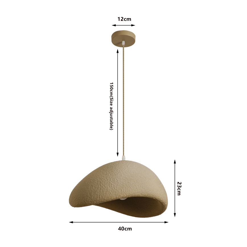 BRILAGI - Lestenec na vrvici WABI SABI 1xE27/60W/230V Ø 40 cm bež