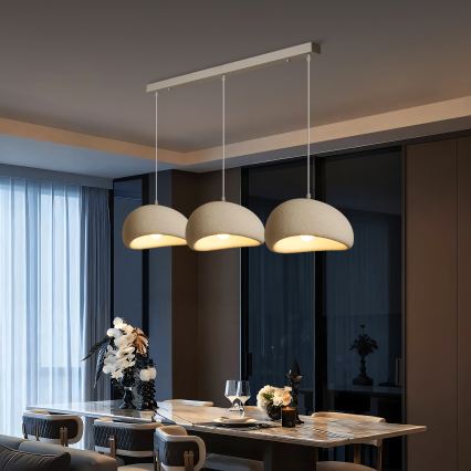 BRILAGI - Lestenec na vrvici WABI SABI 3xE27/60W/230V bela