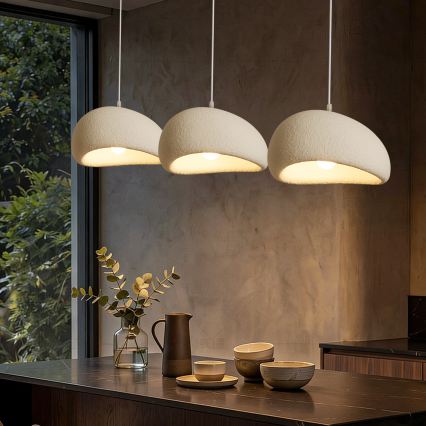 BRILAGI - Lestenec na vrvici WABI SABI 3xE27/60W/230V bela