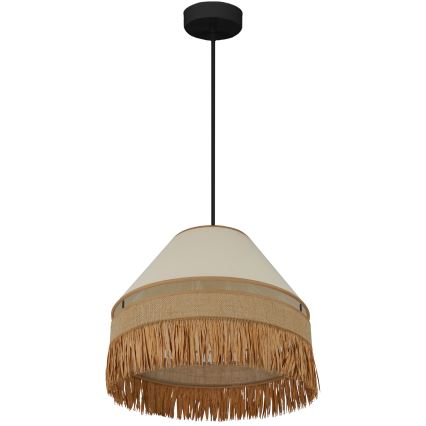 Brilagi - Lestenec na vrvici WINNETOU AVIGNION 1xE27/15W/230V pr. 35 cm rjava/krem barva