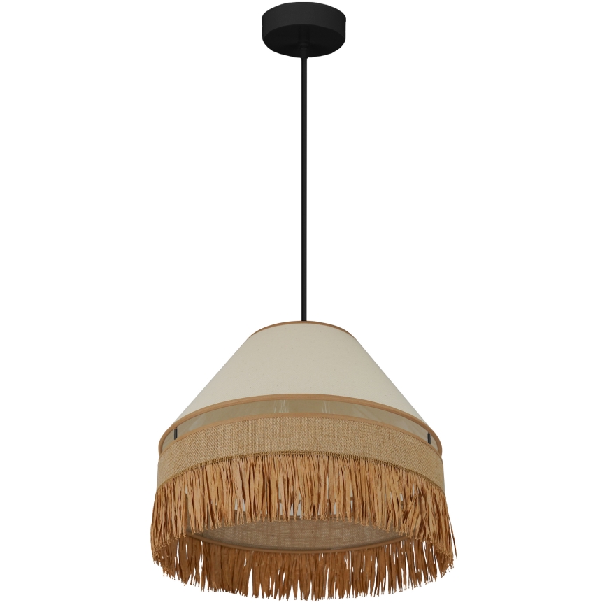 Brilagi - Lestenec na vrvici WINNETOU AVIGNION 1xE27/15W/230V pr. 35 cm rjava/krem barva