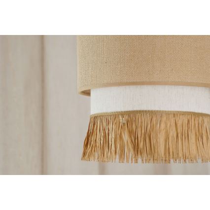 Brilagi - Lestenec na vrvici WINNETOU BOHO 1xE27/15W/230V pr. 25 cm rjava/krem barva