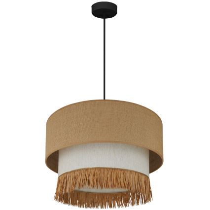 Brilagi - Lestenec na vrvici WINNETOU BOHO 1xE27/15W/230V pr. 45 cm rjava/krem barva