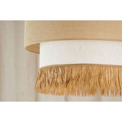 Brilagi - Lestenec na vrvici WINNETOU BOHO 1xE27/15W/230V pr. 45 cm rjava/krem barva