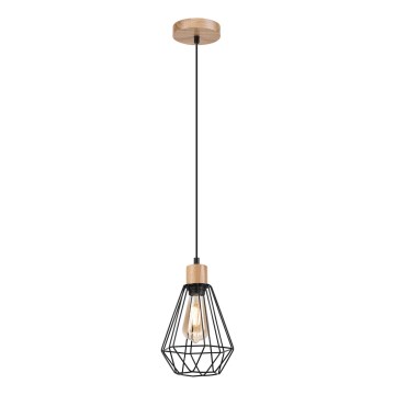 Brilagi - Lestenec na vrvici WOODY BASKET 1xE27/60W/230V hrast