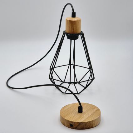Brilagi - Lestenec na vrvici WOODY BASKET 1xE27/60W/230V hrast