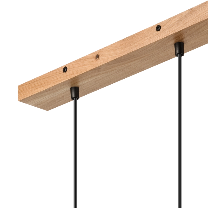 Brilagi - Lestenec na vrvici WOODY BASKET 2xE27/60W/230V hrast