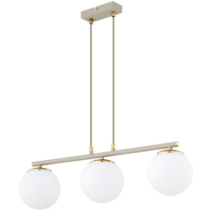 Brilagi - Lestenec na žici 3xE27/60W/230V bež/zlata