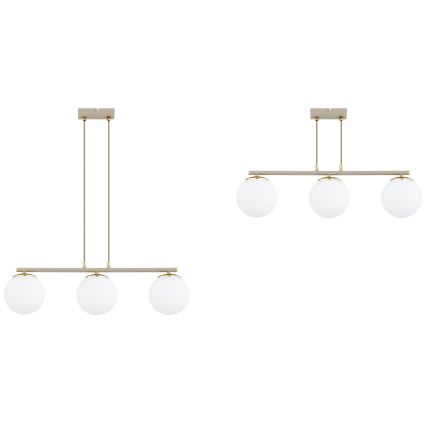 Brilagi - Lestenec na žici 3xE27/60W/230V bež/zlata