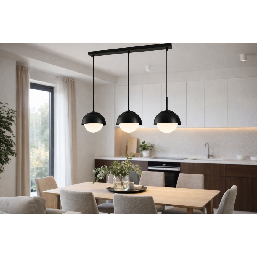 BRILAGI - Lestenec na žici COSMO 3xE27/60W/230V črna