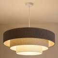 Brilagi - Lestenec na žici LUNETA 3xE27/60W/230V premer 80 cm siva/kremna/bela