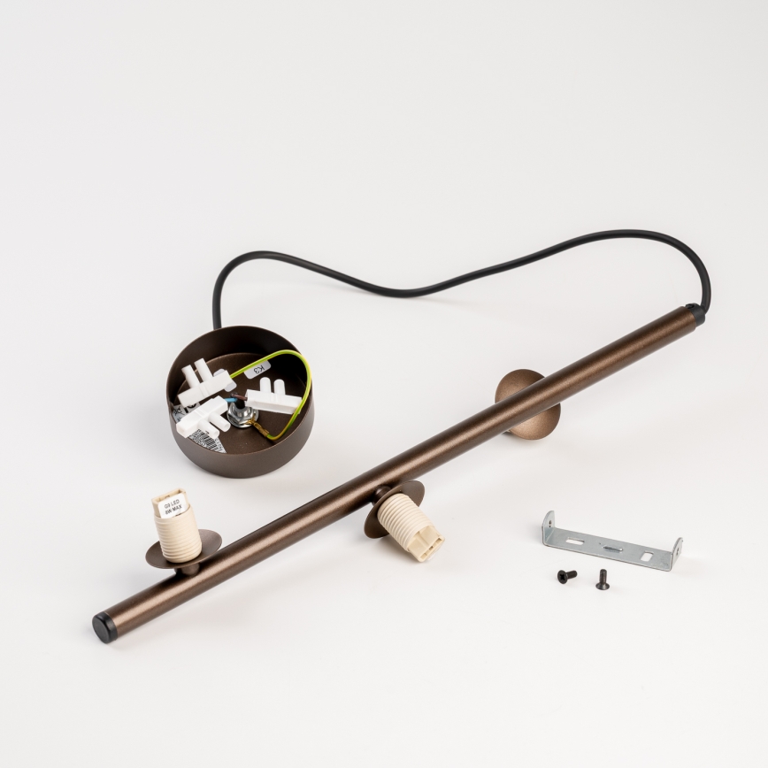 BRILAGI - Lestenec na žici VULCANO 3xG9/8W/230V bronzast/dimno bež