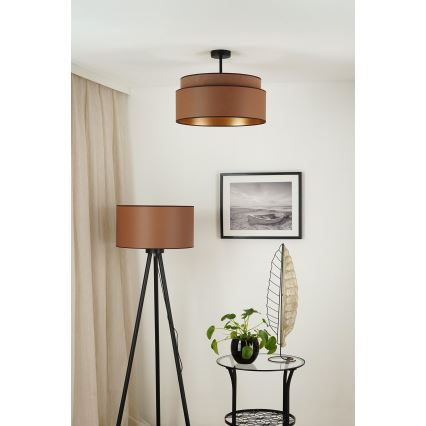 Brilagi - Lestenec OREGON VEGE 1xE27/15W/230V pr. 45 cm rjava