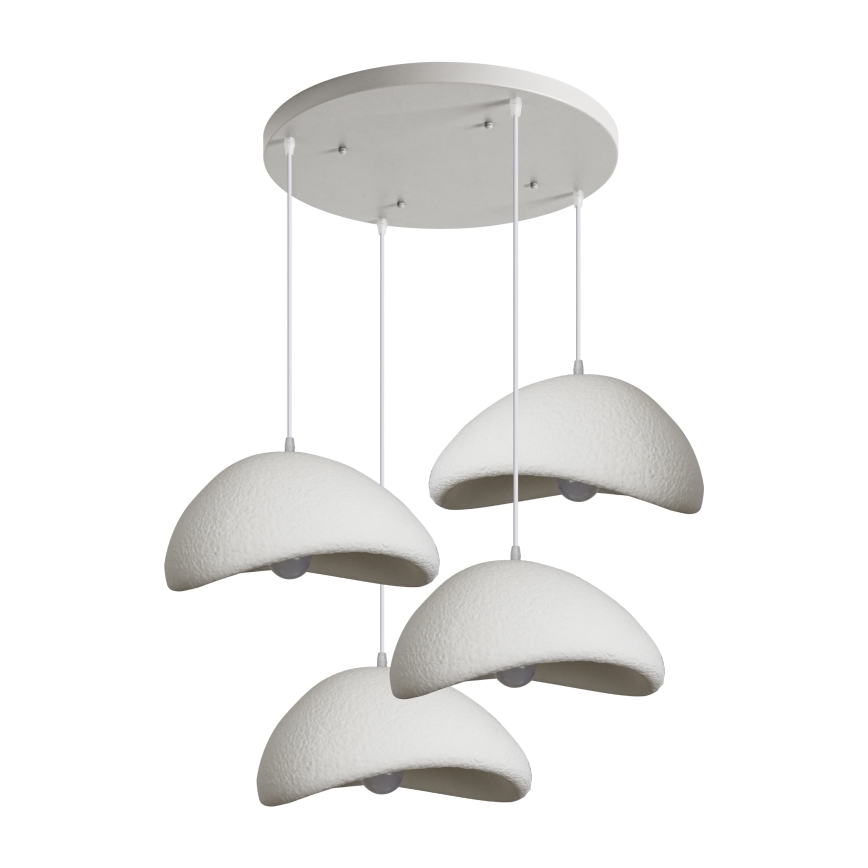 BRILAGI - Lestenec s kablom WABI SABI 4xE27/60W/230V bela