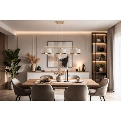 Brilagi - Lestenec s tankim kablom 3xE27/60W/230V bež/zlata