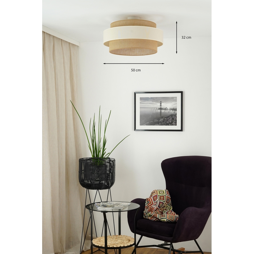 Brilagi - Lestenec SPACE LIGHT 1xE27/15W/230V pr. 50 cm bež/krem barva