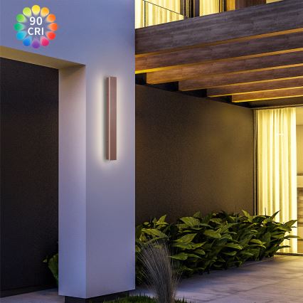 Brilagi - LED zunanja stenska svetilka LINEAR LED/12W/230V 3000K IP65 50 cm rjava CRI 90