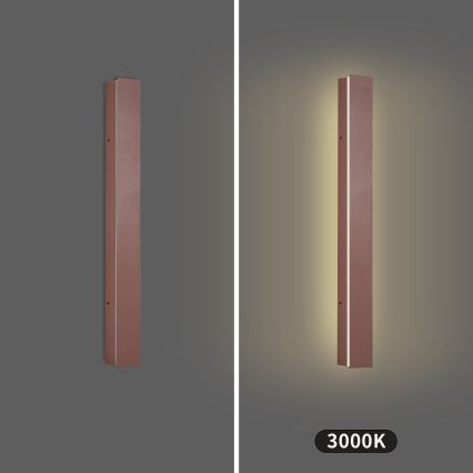 Brilagi - LED zunanja stenska svetilka LINEAR LED/12W/230V 3000K IP65 50 cm rjava CRI 90