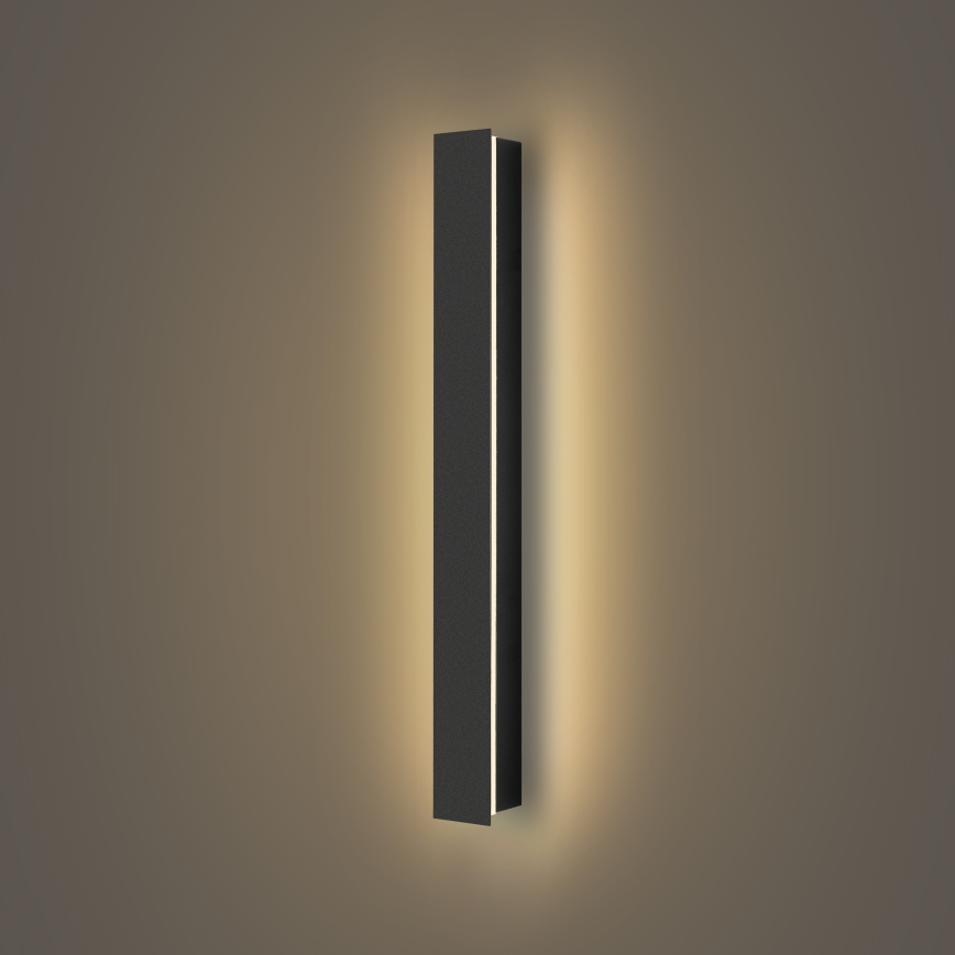Brilagi - LINEAR LED zunanje stensko svetilo, 12 W, 230 V, 3000 K, IP65, 50 cm, črne barve