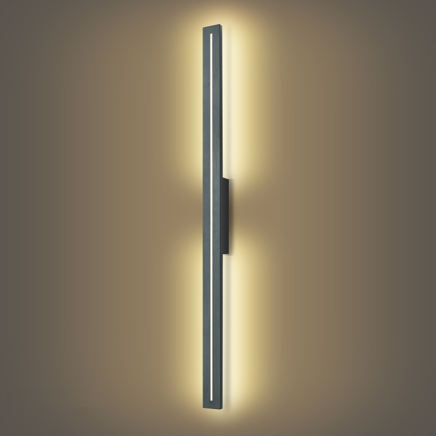 Brilagi - LINEO zunanja stenska svetilka LED/24W/230V 3000K IP65 100 cm antracit