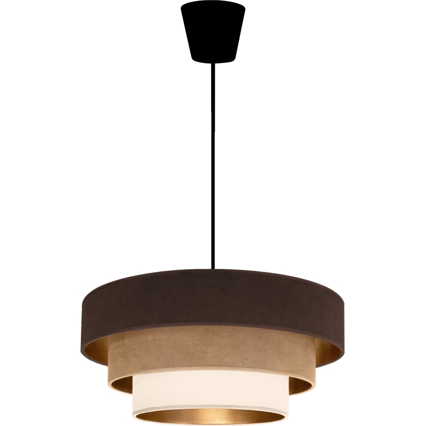 Brilagi - Luster na kablu LUNETA 1xE27/60W/230V premer 40 cm rjava/bež/kremna