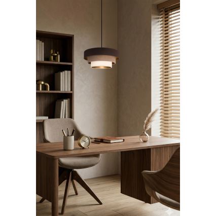 Brilagi - Luster na kablu LUNETA 1xE27/60W/230V premer 40 cm rjava/bež/kremna