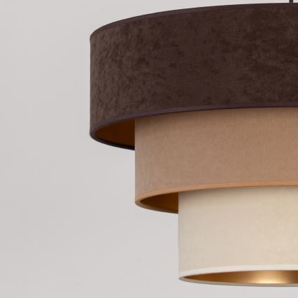 Brilagi - Luster na kablu LUNETA 1xE27/60W/230V premer 40 cm rjava/bež/kremna